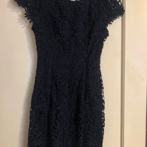 Lulus navy lace dress